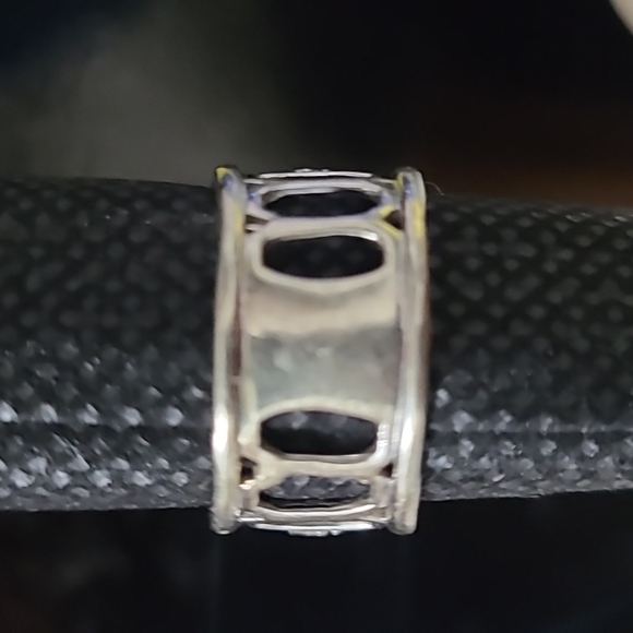 Sonia B ring collection 14k Diamond White Gold size 7.45 - Picture 2 of 3